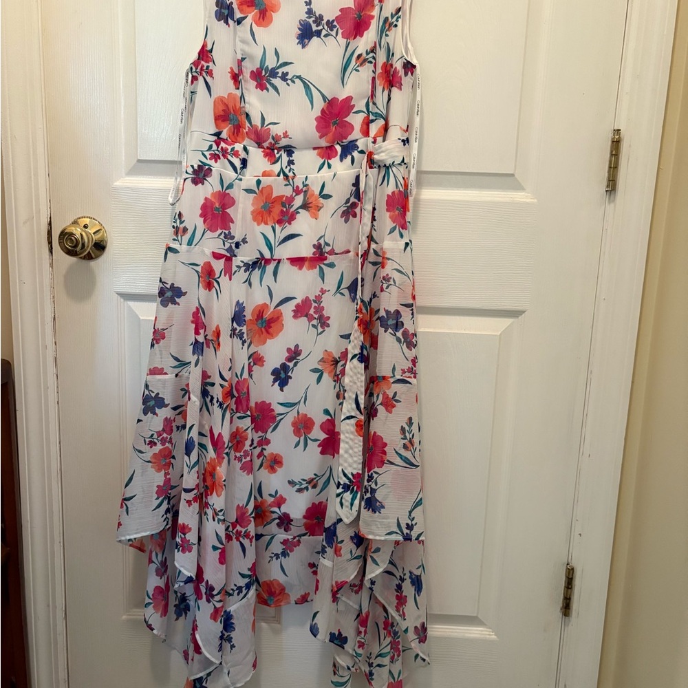 Calvin Klein White Floral Dress